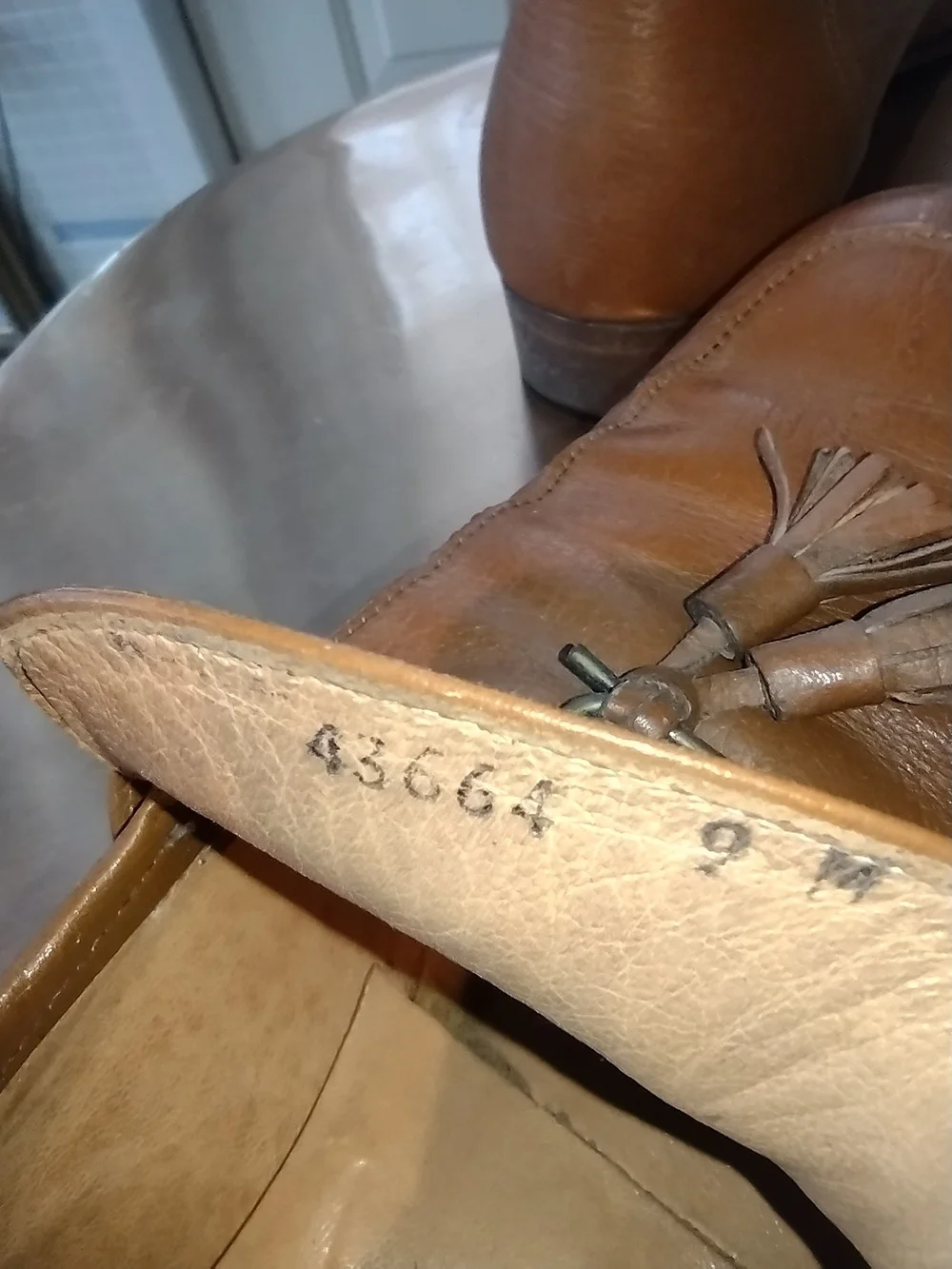 Leather Tassel Loafers - Brown